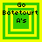 Four green and yellow square frames with 'Go Botetourt A's' text, each frame has different border thicknesses.