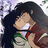Pixelated anime-style character kissing with text overlay on a light pink background in a 2x2 contact sheet layout.