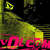 Pixelated image with green and yellow gradient background, pink text reading 'vOLOm' at bottom, and a small yellow symbol in top-left corner.