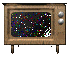 Six identical vintage television sets arranged in two , each displaying static noise with varying pixel patterns