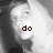 Black-and-white pixelated image of a person with text overlays reading do, u, and luv me? across four