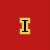 A four-quadrant displays distinct visual elements: a red square with a yellow-outlined black 'I', a black square with red 'Love' text, a pixelated person in a white shirt, and a blank gray square