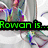 Animated sequence showing a character with colorful hair and clothing, text changes from 'Rowan is... Awesome at...' to 'SOCCER!!' in bright colors.