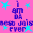 Pixelated text and star shapes on a pink background with blue and cyan elements.