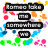 Pixelated text fragments on a colorful splatter background with black text boxes, each containing distinct phrases.