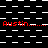 Red text reading 'Austin' with varying ellipsis lengths appears over a black-and-white checkered background pattern.