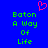 Blue background with green pixelated text reading "Baton A Way Of Life" and a pink pixelated heart symbol above the text.