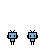 Animated contact sheet of a blue robot icon with multiple frames showing changing symbols between the robots and text variations of 'WILL YOU BE MY VALENTINE?'.