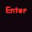 Red pixelated text 'Enter' and 'Forum' in two on dark background, with Japanese characters below each