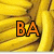 Animated sequence showing banana bunches with orange text 'BANA NA SI!' and yellow displaying 'I <3 YOU MARGARET!', 'GO BANANAS!! 5TH GRADE GOTTA LUV IT!'
