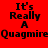 Red background with black text reading "It's Really A Quagmire" and yellow highlight bars shifting across the text in four