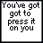 Pixelated text-based animation with repeated phrases and symbols across a of , featuring black text on white background