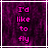 Animated contact sheet of a 5x4 grid showing sequential frames with pink text on dark purple background, displaying the phrase "I'd like to fly" followed by "but my wings have been so denied."