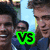 six identical celebrity headshots with 'VS' text overlays in different colors, arranged in two of three