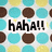 Pixelated text bubbles on a patterned background with 'haha!!!' and 'wait... what???' in black block letters.