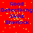 Red background with blue text reading 'Good Detecting Skills Sherlock' repeated in a pattern, yellow pixelated speckles scattered across the surface
