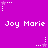 Purple background with repeated white text 'Joy Marie' and alternating star-and-dot patterns in white and light purple.