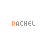 Pixelated text 'RACHEL' in orange, pink, and gray colors with varying letter color transitions across frames.