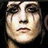 Pixelated image of a person with dark hair and smudged eye makeup, next to pink text reading "Pink is the new black" and "Synyster Gates <3" on black background.