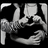 Black-and-white animated icon shows a person in motion with text overlays reading "i love brett" and "9~26~08".