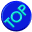Animated blue circular icon with cyan 'TOP' text rotating through multiple angles against a gray background.