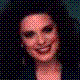 Pixelated image of a person with dark hair and light skin smiling, next to text reading "Avon Beauty Advisor Since 2002 Call me to Join! 1-866-440-6767" on white background.