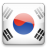 Static pixel art of a circular yin-yang symbol with red and blue halves, surrounded by four black-and-white trigrams on a white background with gray border.