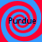 Four identical spiral patterns with alternating red and blue rings, each containing the word 'Purdue' in dark text.