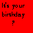 Red background with black pixelated text and a checkmark, divided into sections by color blocks.