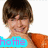 A person in an orange shirt with brown hair appears across four , each showing different text overlays and partial backgrounds