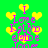 Green background with yellow heart shapes and purple text reading "I Love Kathryne" in a pixelated style.