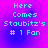 Four identical pixelated display cyan text on a purple-to-blue gradient background with subtle circular patterns