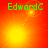 Green text 'EdwardC' appears above a bright yellow-orange gradient background with shifting light effects.