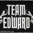 Pixelated black-and-white icon with bold text "TEAM EDWARD" centered over a dark background with faint smoke-like patterns.