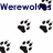 six buddy icon with text and symbols related to werewolves, love, vampires, blood bond, and partial text