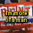 Animated sequence showing text fragments over a red and white background with yellow pixelated lettering, transitioning to static images of a person and an angel symbol.