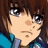 Pixelated anime-style character face with brown hair and blue clothing on left, black background with white text "Anime IM" and stylized "AIM" logo on right.