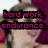 six shows a person with brown hair against a purple background, each displaying different pink text overlays