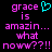 Pixelated text in pink and cyan on black background with a heart symbol above the name.