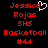 Red pixelated text on black background with a white heart symbol above the name Jessica, repeated twice in a