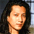 A split-screen contact sheet showing a pixelated portrait of a person with long dark hair on the left and green text reading "Original Icons .com" on a solid green background on the right.