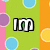 Green background with blue, purple, and yellow circles; black text boxes display 'im', 'not', 'crazy', 'I'm', 'just', 'Jen!' in white pixelated font.