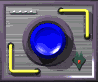 Four -aligned display a blue circular button with yellow L-shaped accents and a green diamond symbol, showing subtle animation changes in the button's surface and shadow