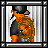 Animated contact sheet showing a pixel art couple and heart/letter symbols in grayscale with orange accents, arranged in 4x3 grid frames.