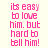 Pixelated pink text on light background with alternating horizontal magenta bars covering portions of the text