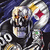 Pixelated character with skeletal face and armor holding shield, text reads "We are..." and "6 time champions" on dark backgrounds.