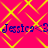 A static digital image with a bright pink background overlaid by yellow diamond-shaped patterns and repeated blue text reading "Jessica<3" in two