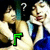 Animated sequence showing two figures with one resting head on hand, green text changes from 'F' to 'T' then 'ISLAND', question marks above heads.