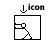 Animated pixel art sequence showing a stick figure interacting with rectangular and text, transitioning from static poses to dynamic actions like jumping and shouting