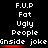 Static digital image with repeated text elements and red underline accents on a black background.